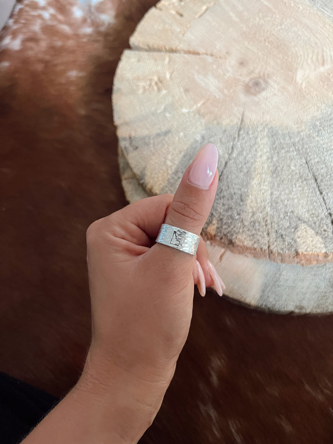 Textured Idaho Mid Ring