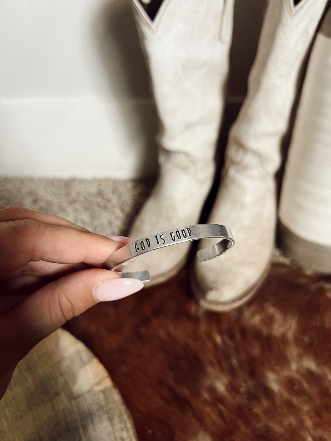 God is Good Thin Bracelet